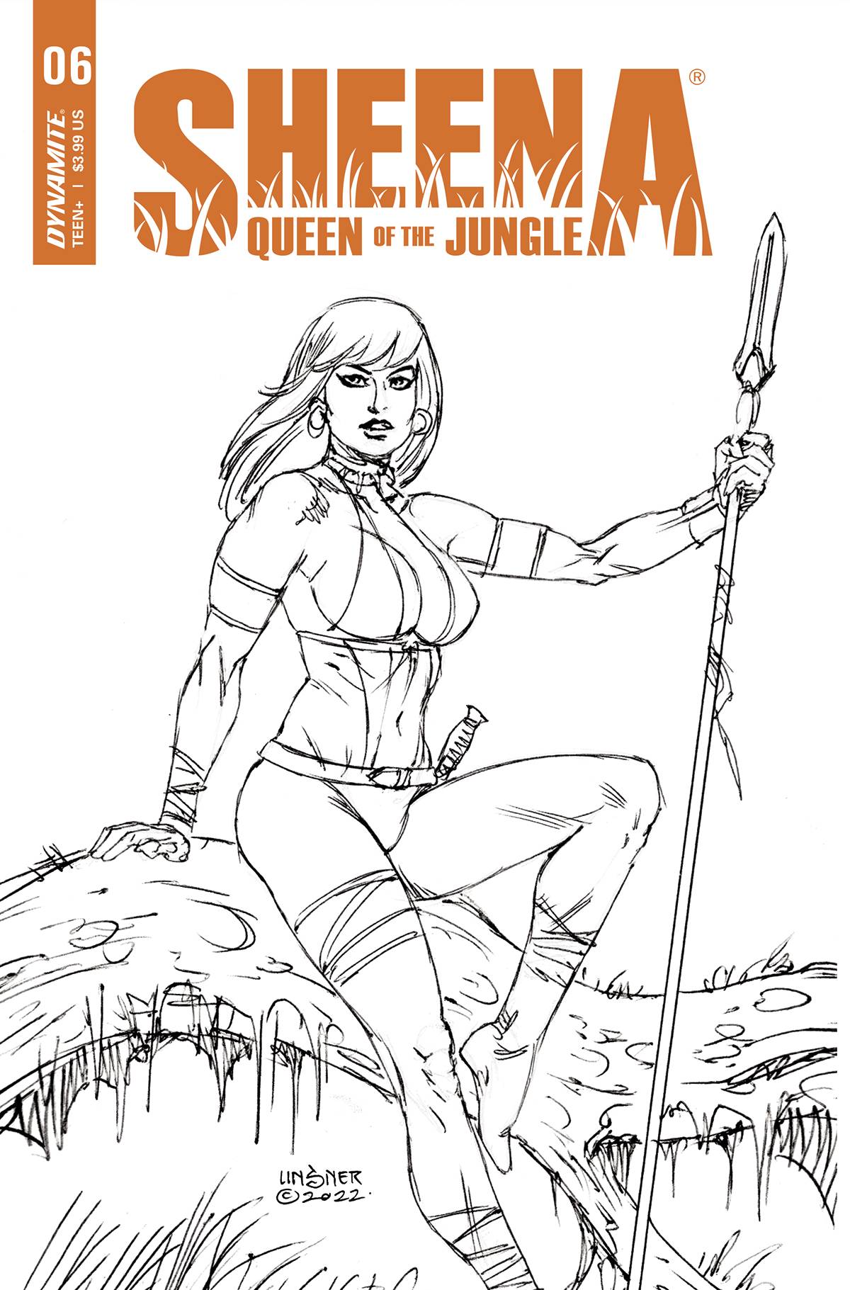 Sheena: Queen of the Jungle #6F 1:10 Linsner Line Art Variant