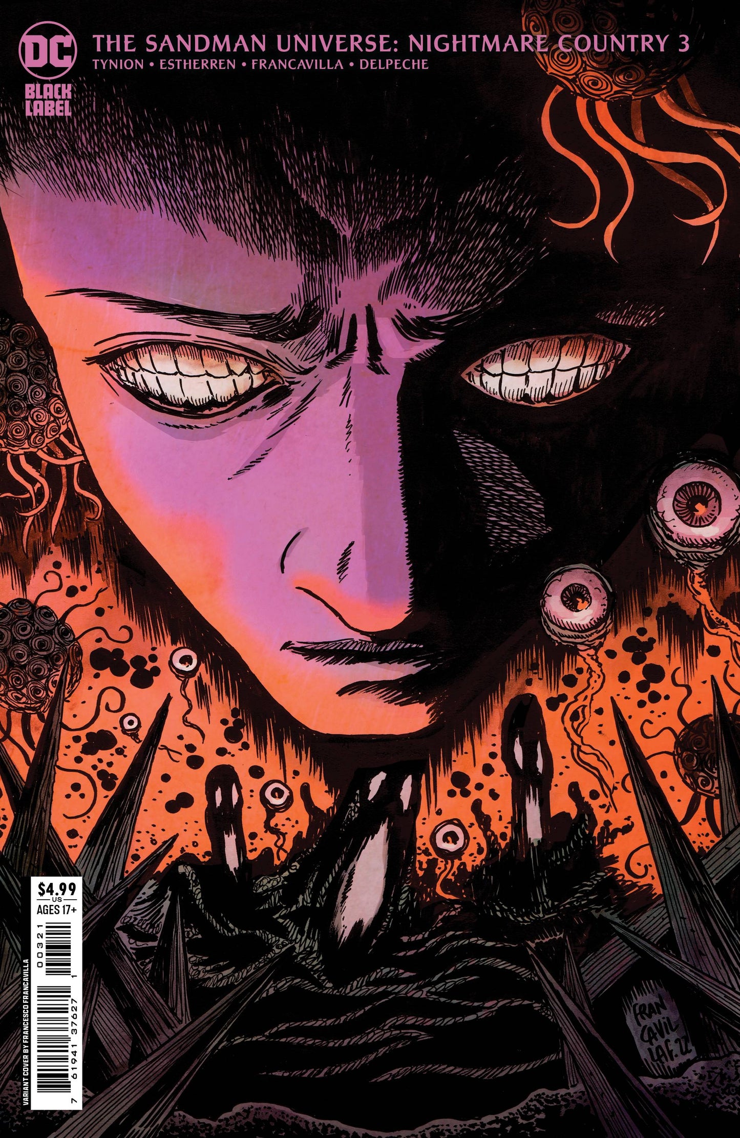 Sandman Universe Nightmare Country #3B