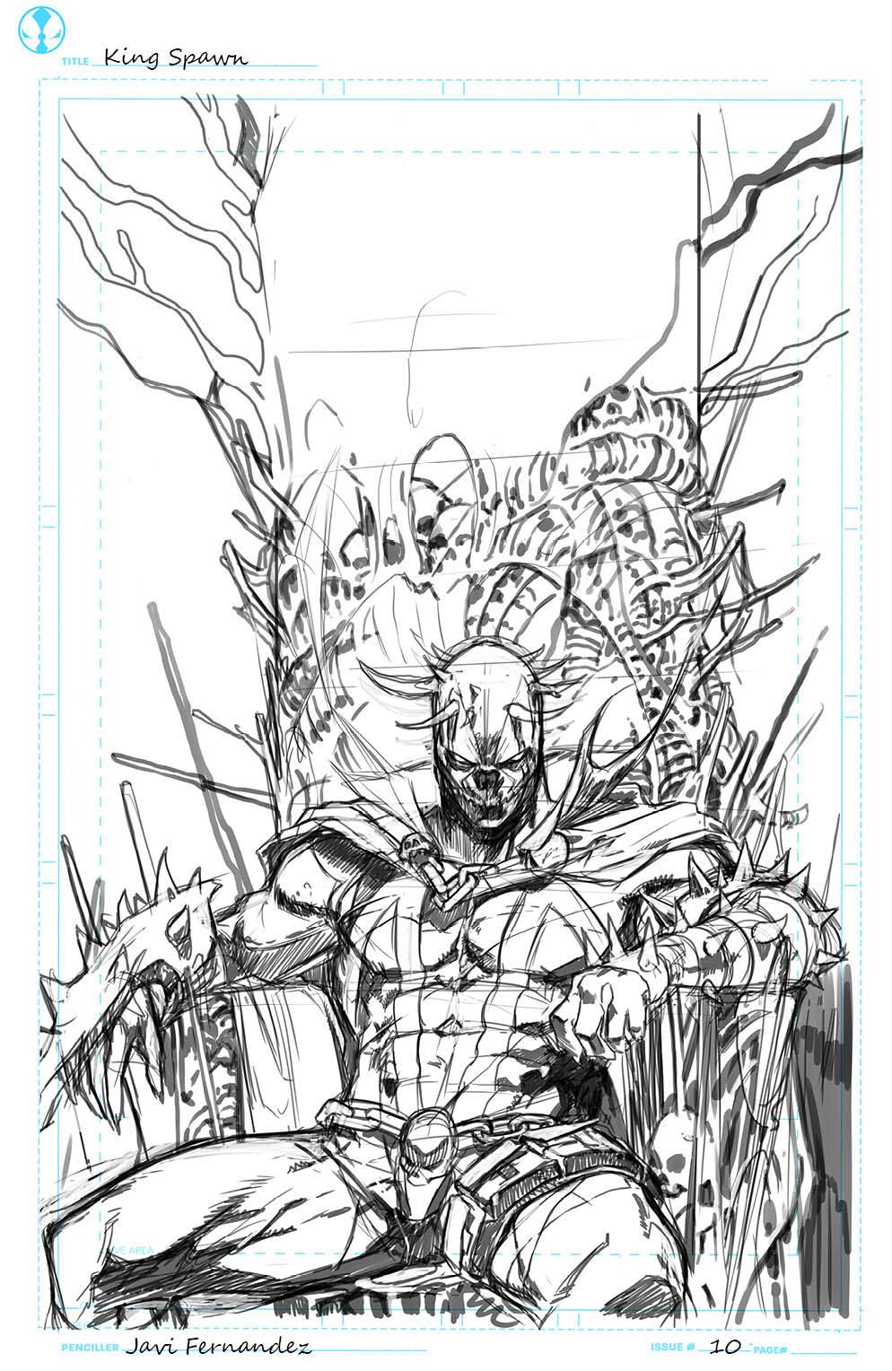 King Spawn #10C Fernandez Sketch Variant