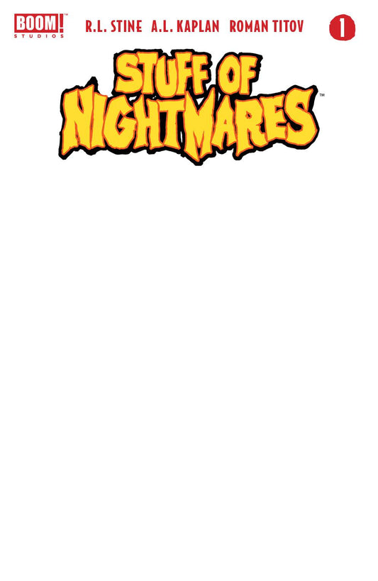 Stuff of Nightmares #1E Blank Variant