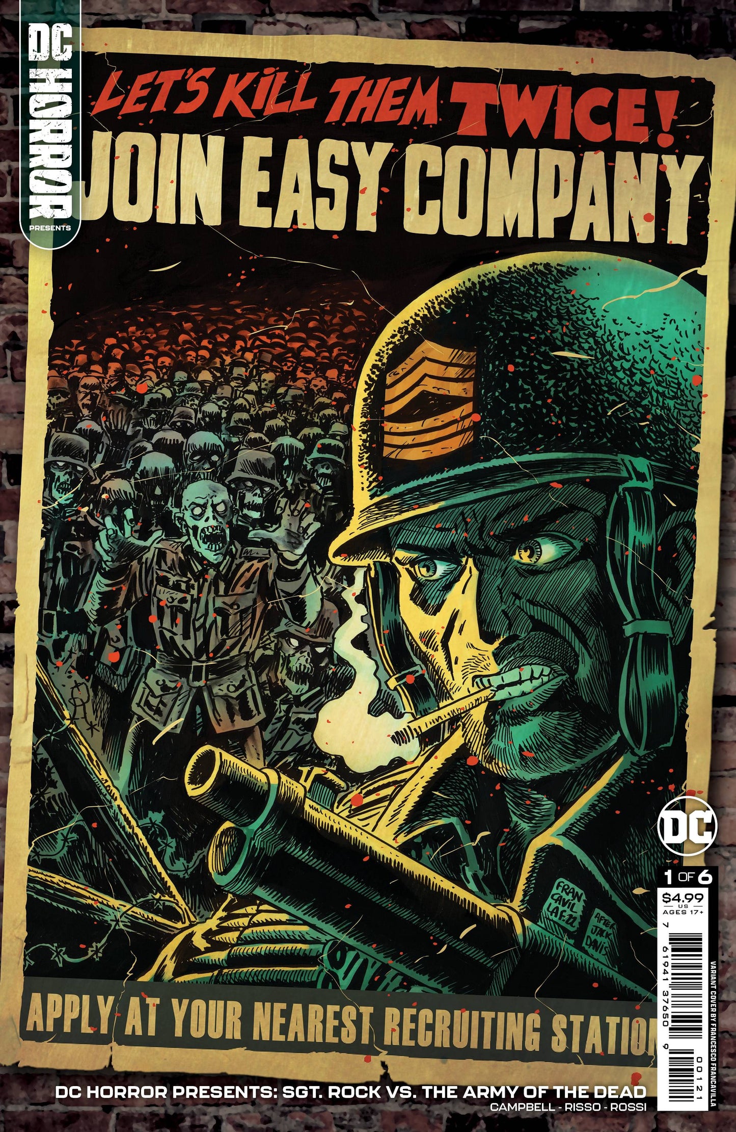 DC Horror Presents: Sgt Rock vs the Army of the Dead #1B (of 6) Francavilla Variant (MR)
