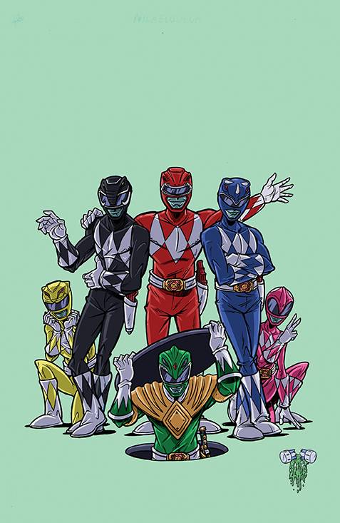 Mighty Morphin Power Rangers / Teenage Mutant Ninja Turtles 2 #2C (of 5) Lattie Variant