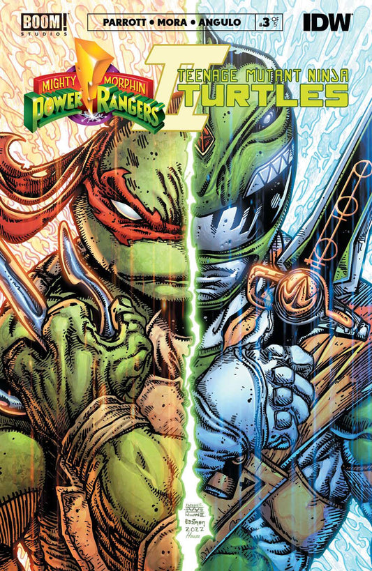 Mighty Morphin Power Rangers / Teenage Mutant Ninja Turtles 2 #3B (of 5) Eastman Variant