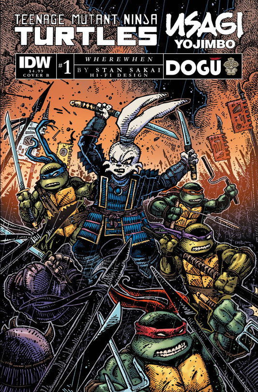 TMNT Usagi Yojimbo Wherewhen #1B Eastman Variant