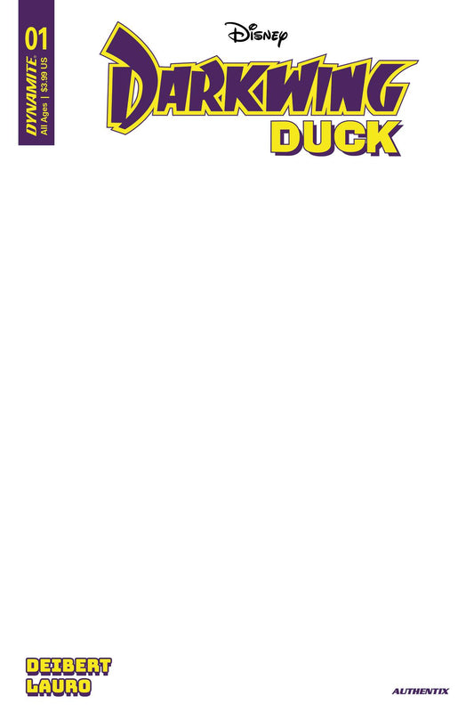 Darkwing Duck #1ZE Blank White Variant