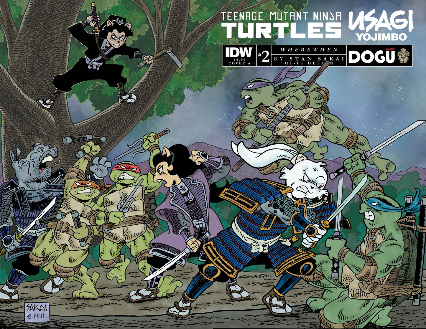 TMNT Usagi Yojimbo Wherewhen #2A