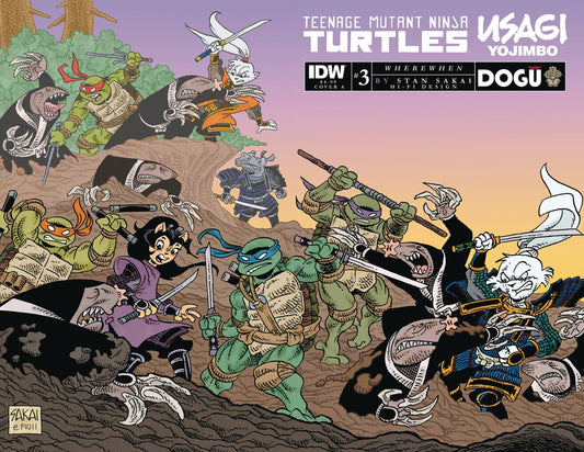 TMNT Usagi Yojimbo Wherewhen #3A
