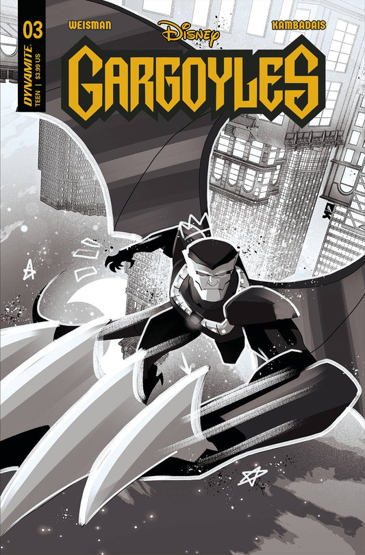 Gargoyles #3ZA 1:10 Kambadais B&W Incentive Variant