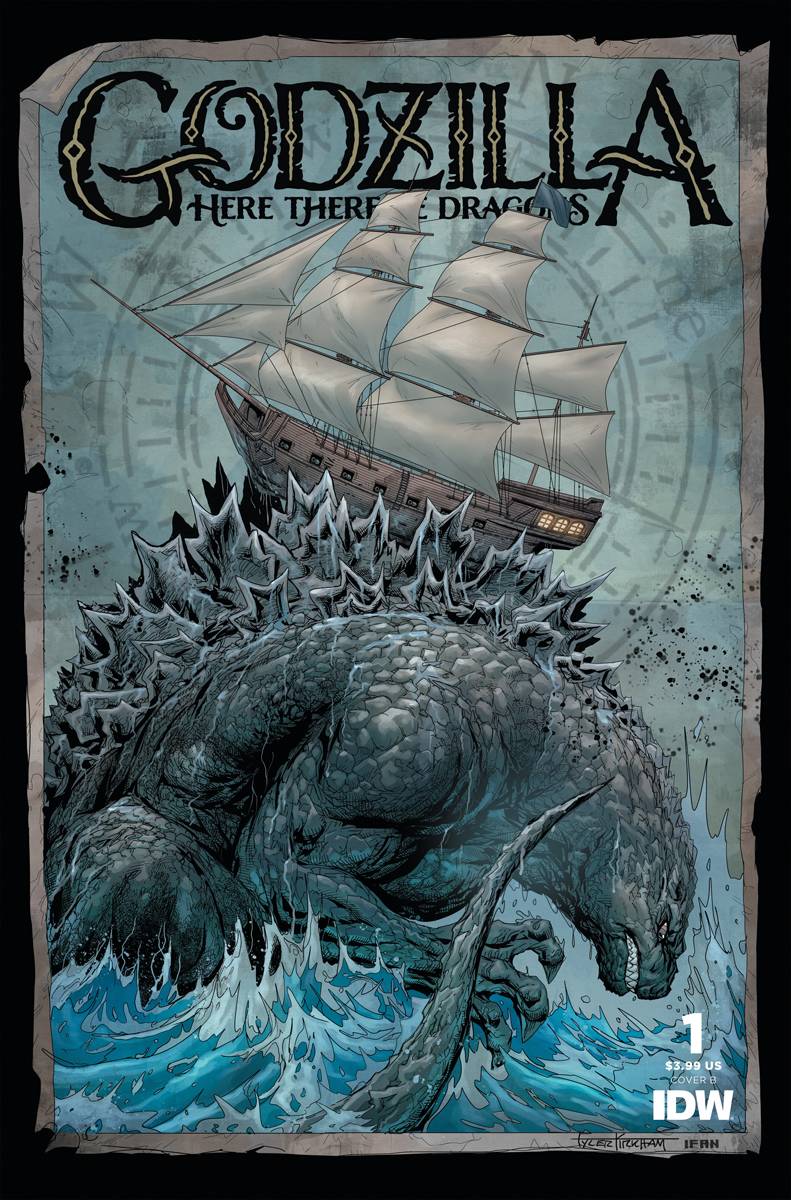 Godzilla: Here There Be Dragons #1B Kirkham Variant