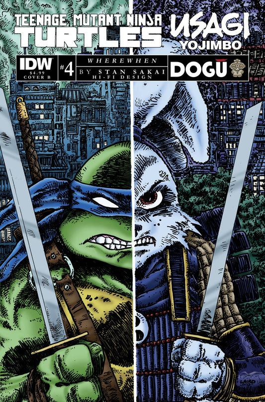 TMNT / Usagi Yojimbo Wherewhen #4B Eastman Variant