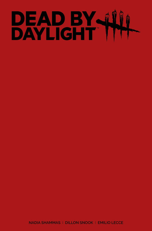 Dead By Daylight #1F (of 4) Red Blank Cover