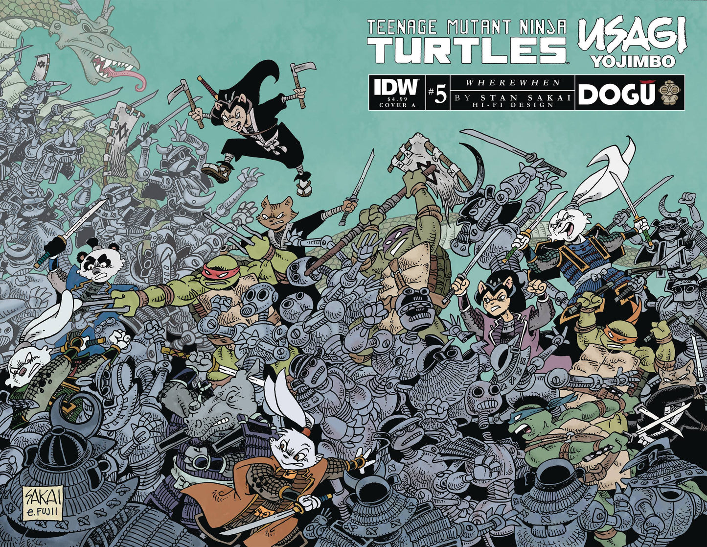 TMNT USAGI YOJIMBO WHEREWHEN #5A