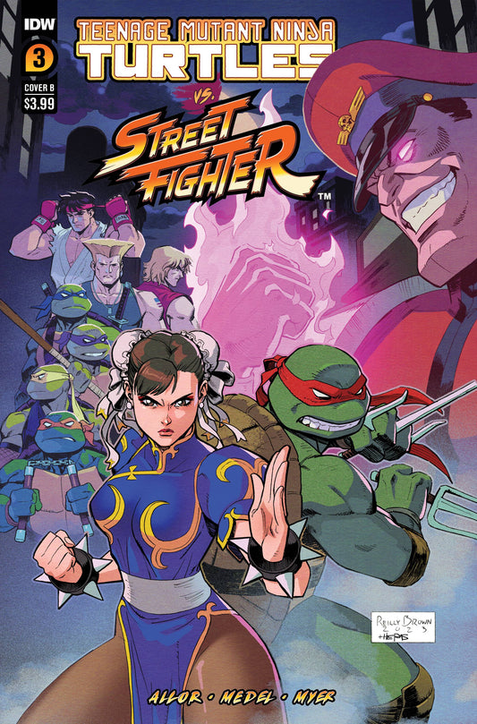 TMNT VS STREET FIGHTER #3B (OF 5) BROWN VARIANT