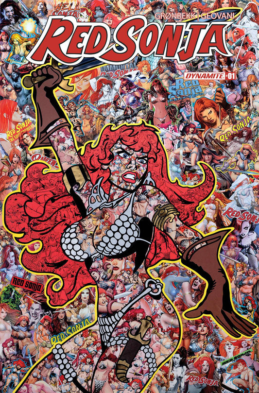 RED SONJA 2023 #1F GEOVANI COLLAGE VARIANT