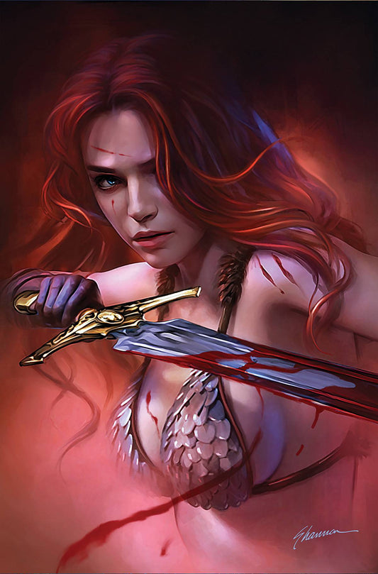 RED SONJA 2023 #1ZL MAER PREMIUM METAL VARIANT