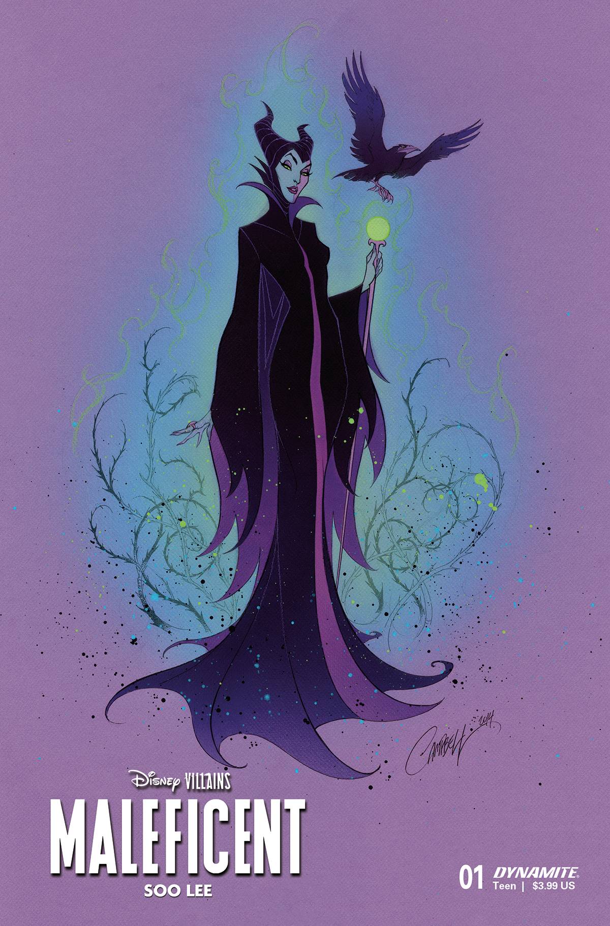 Disney Villains: Maleficent #1V JS Campbell Variant