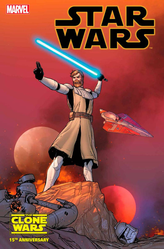 STAR WARS #37C CAMUCOLI OBI-WAN CLONE WARS 15TH ANNIV VARIANT