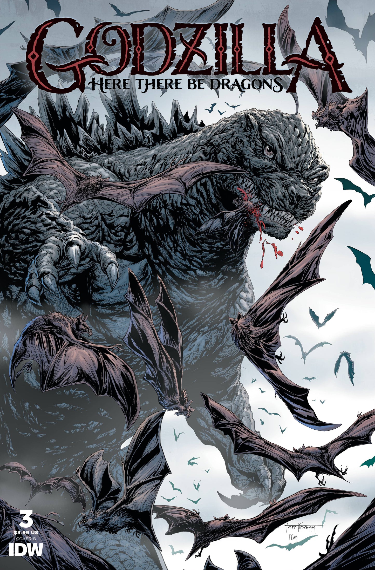 GODZILLA HERE THERE BE DRAGONS #3B KIRKHAM VARIANT