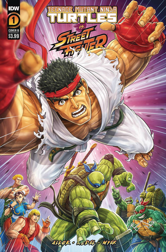 TMNT VS. STREET FIGHTER #4B (OF 5) CARDY VARIANT