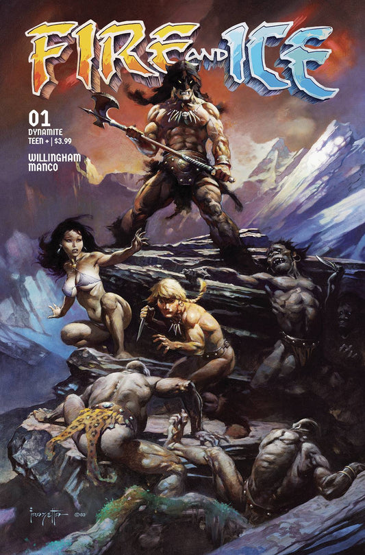 FIRE AND ICE #1C FRAZETTA VARIANT