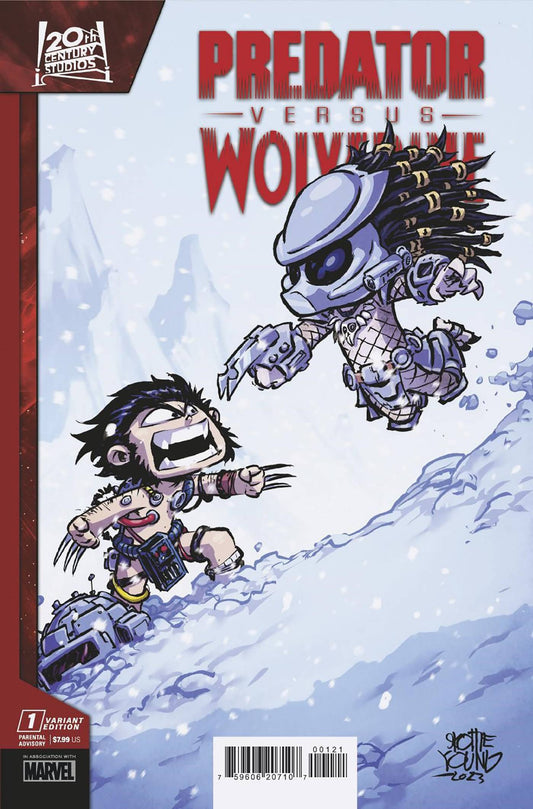 PREDATOR VS WOLVERINE #1B YOUNG VARIANT