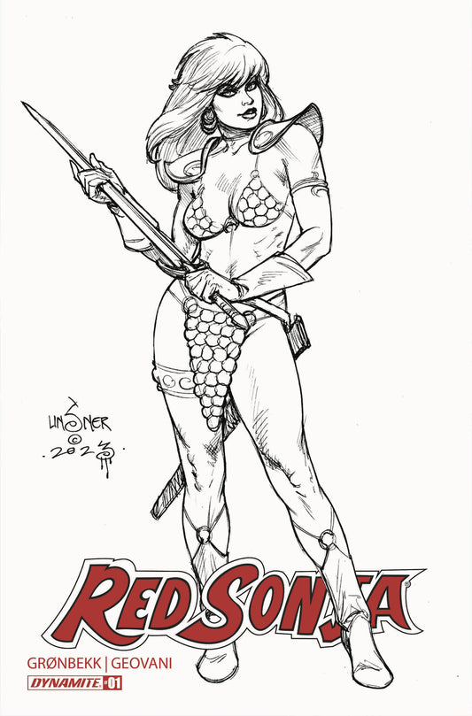 SDCC 2023 RED SONJA 2023 #1 B&W EXC VARIANT
