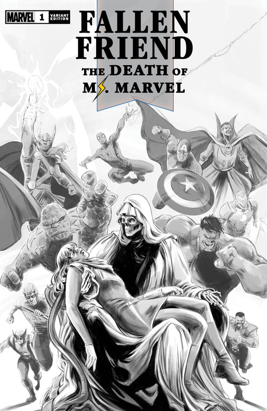 Fallen Friend The Death of Ms Marvel: Carnero Homage Variant