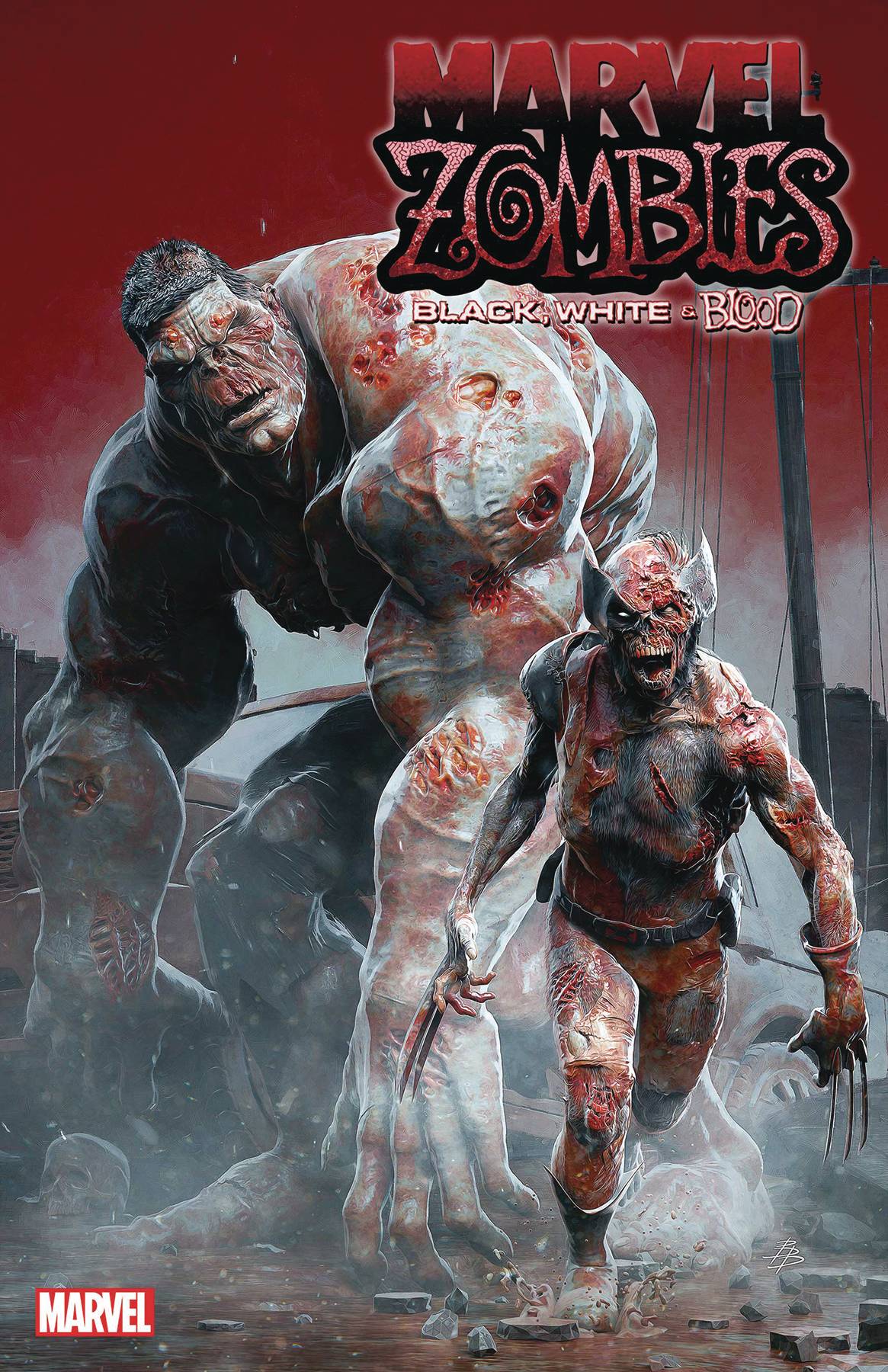 MARVEL ZOMBIES BLACK WHITE BLOOD #1B BARENDS VARIANT