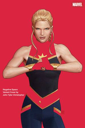 CAPTAIN MARVEL #1H CHRISTOPHER NEGATIVE SPACE VARIANT