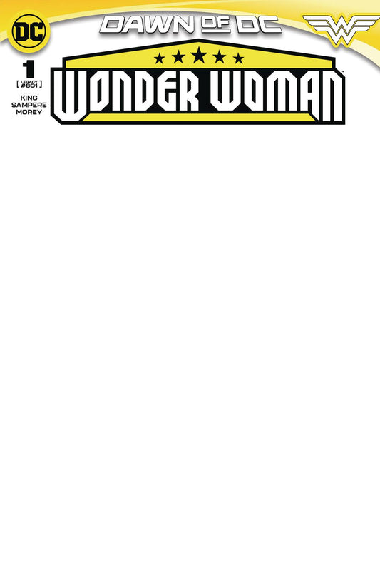 WONDER WOMAN #1E BLANK VARIANT