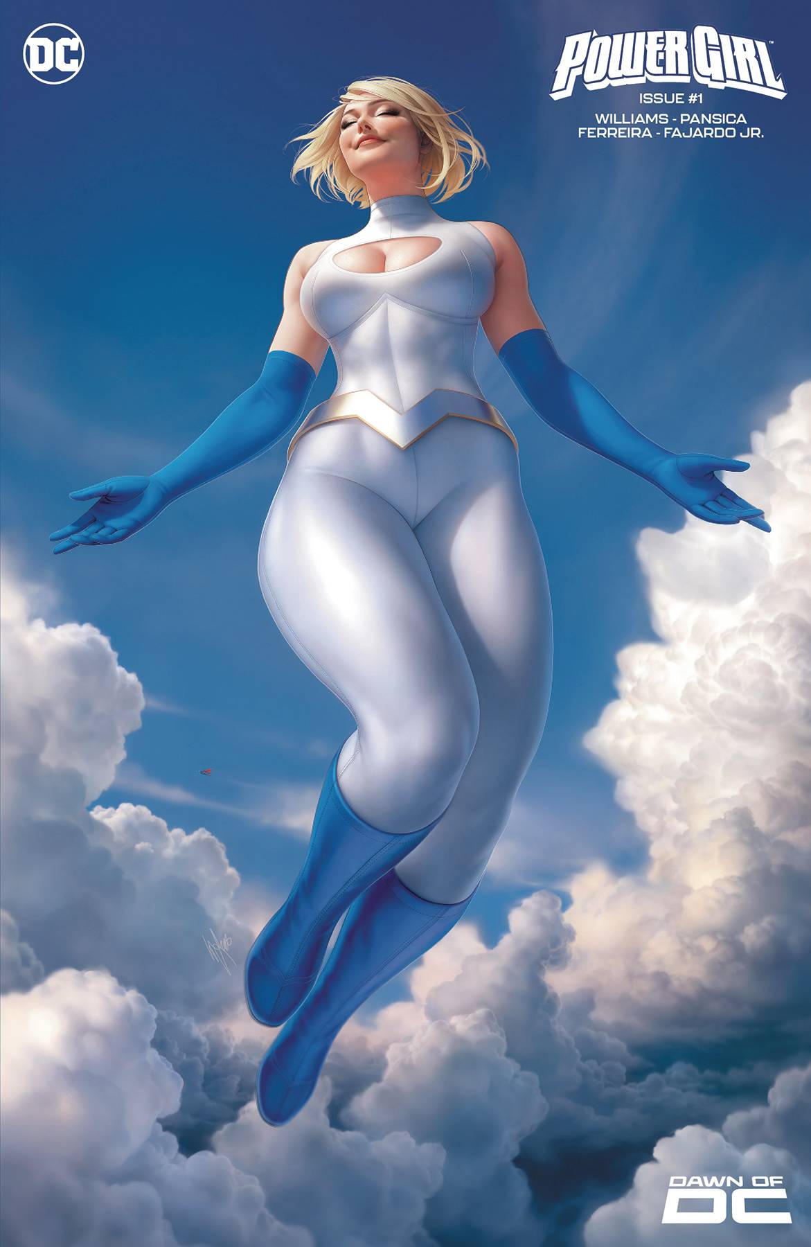 POWER GIRL #1E LOUW FOIL VARIANT