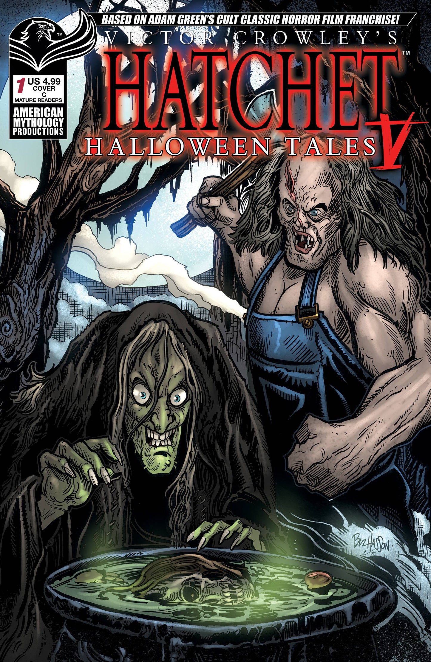 VICTOR CROWLEYS HATCHET HALLOWEEN TALES V #1C HASSON VARIANT (MR)