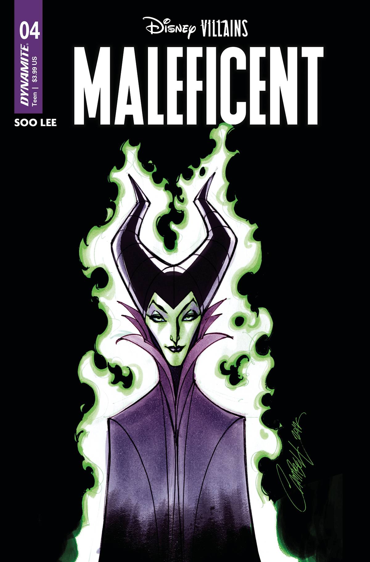 DISNEY VILLAINS MALEFICENT #4O JS CAMPBELL VARIANT