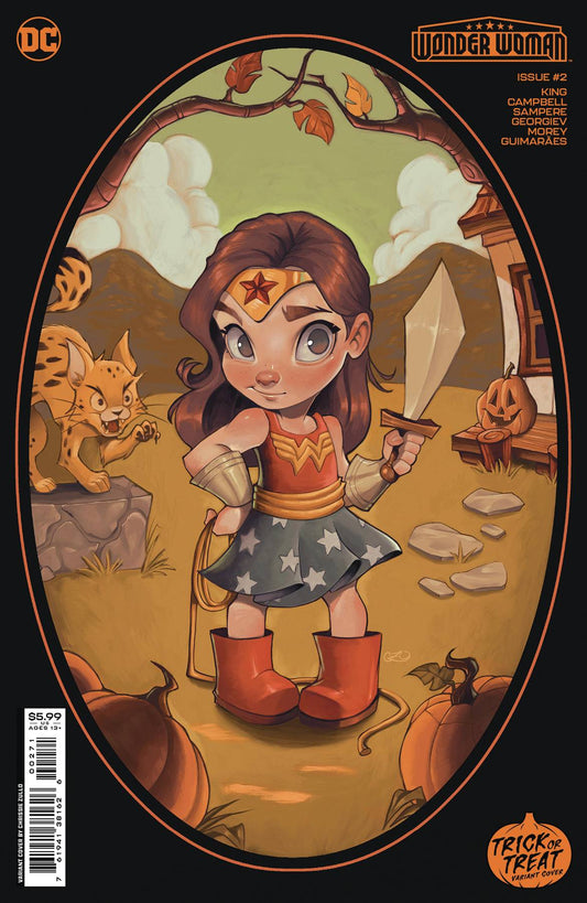 WONDER WOMAN #2G ZULLO TRICK OR TREAT CARD STOCK VARIANT