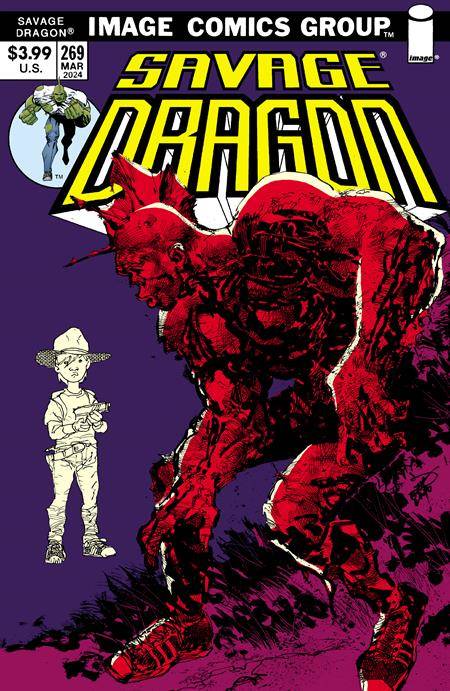 SAVAGE DRAGON #269D LARSEN TWD 20TH ANNV TEAM UP 70S TRADE DRESS VAR (MR)