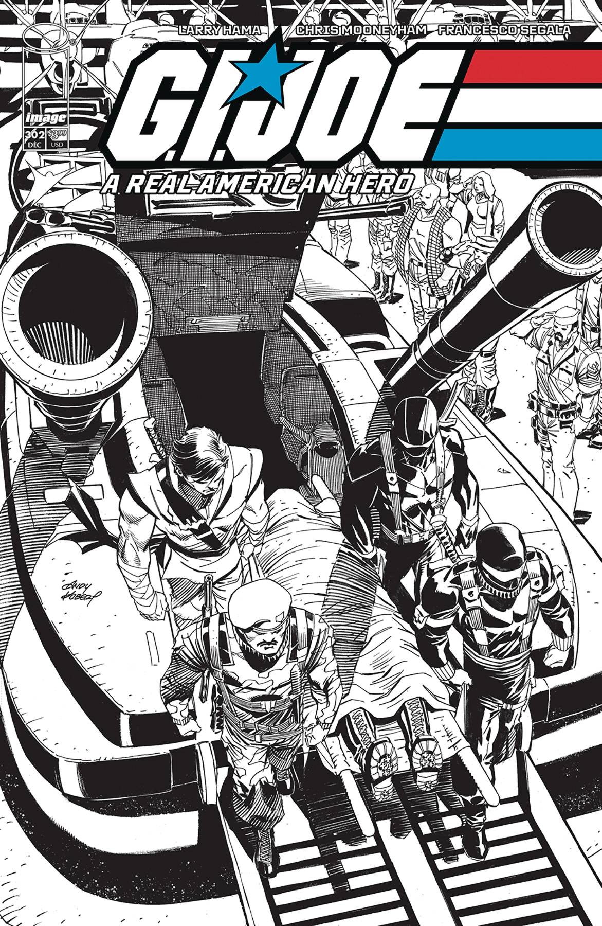 GI JOE A REAL AMERICAN HERO #302B KUBERT VAR