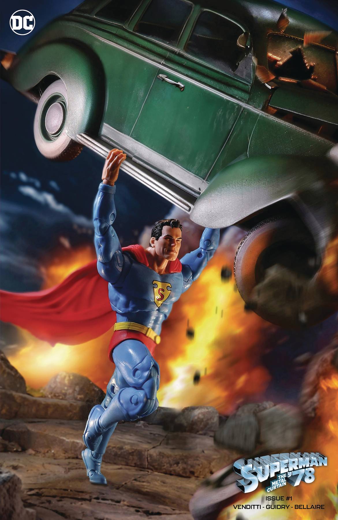 SUPERMAN 78 THE METAL CURTAIN #1C (OF 6) ACTION COMICS SUPERMAN MCFARLANE TOYS ACTION FIGURE VARIANT