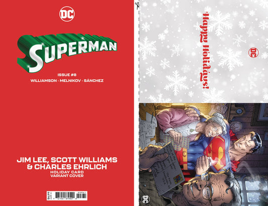 SUPERMAN #8D JIM LEE DC HOLIDAY CARD SPECIAL EDITION VARIANT