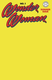 WONDER WOMAN #1C (1942) FACSIMILE EDITION CVR C BLANK VARIANT