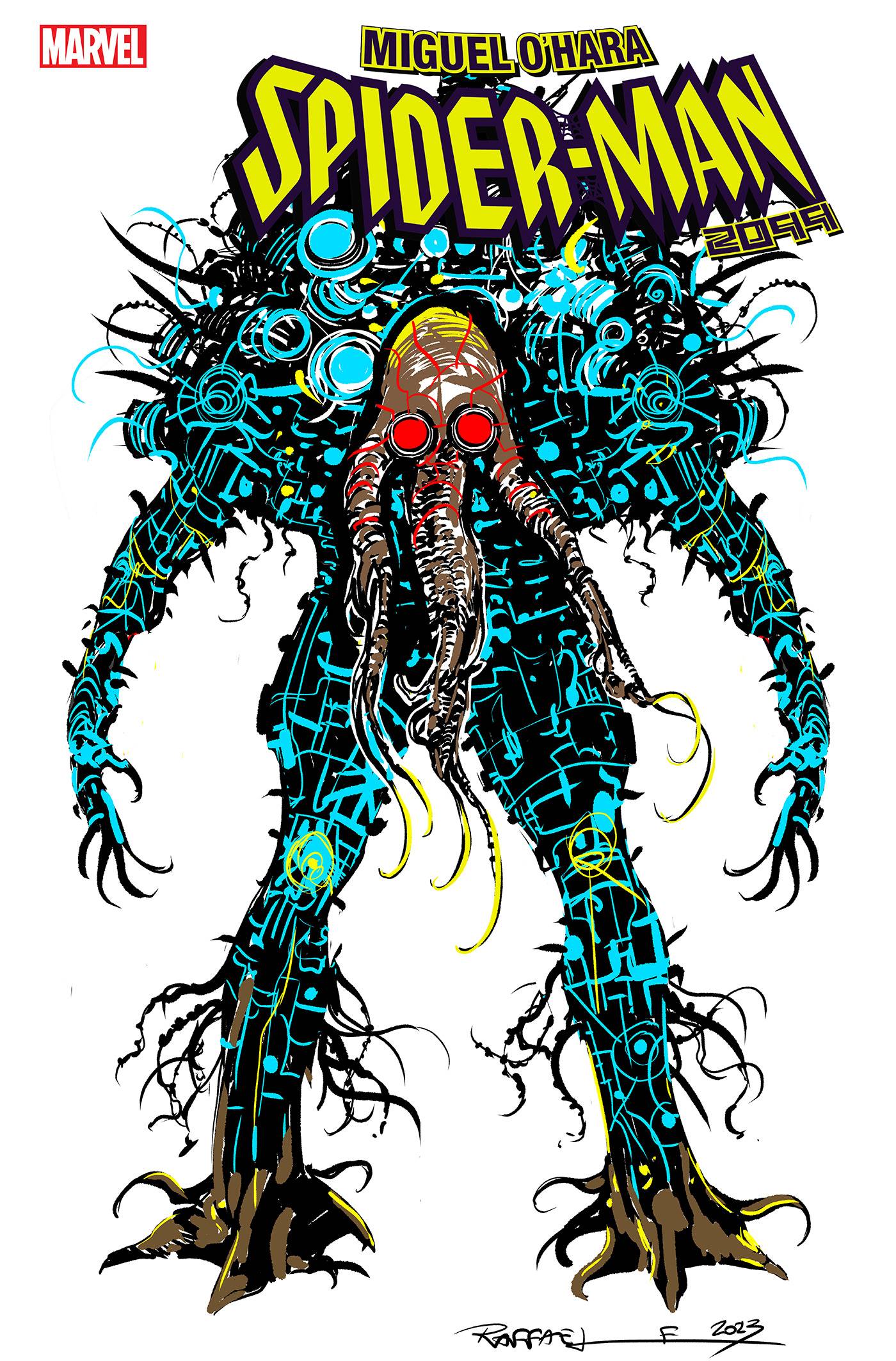 MIGUEL OHARA SPIDER-MAN 2099 #5P 1:10 RAFFAELE DESIGN INCENTIVE VAR
