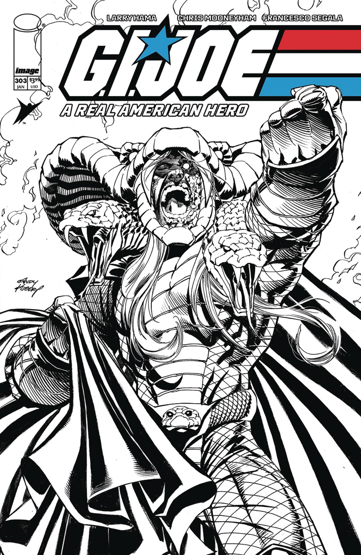 GI JOE A REAL AMERICAN HERO #303B KUBERT VAR