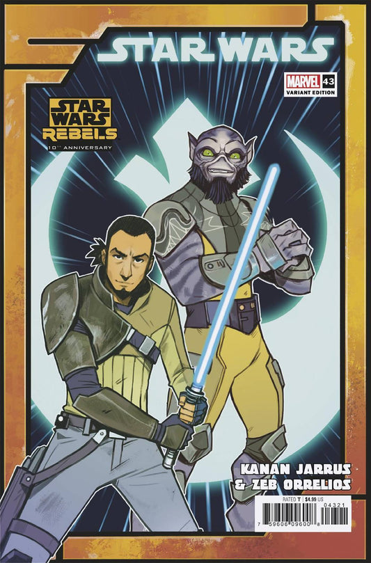 STAR WARS #43B CASPAR WIJNGAARD REBELS 10TH ANNIV VAR