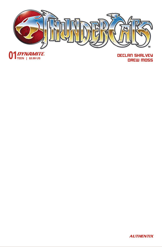 THUNDERCATS #1J BLANK AUTHENTIX VAR