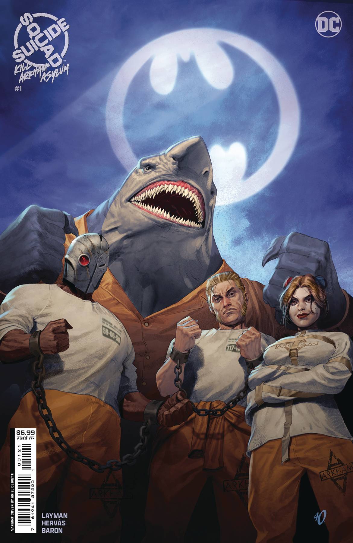 SUICIDE SQUAD KILL ARKHAM ASYLUM #1B (OF 5) OLIVETTI VAR (MR)