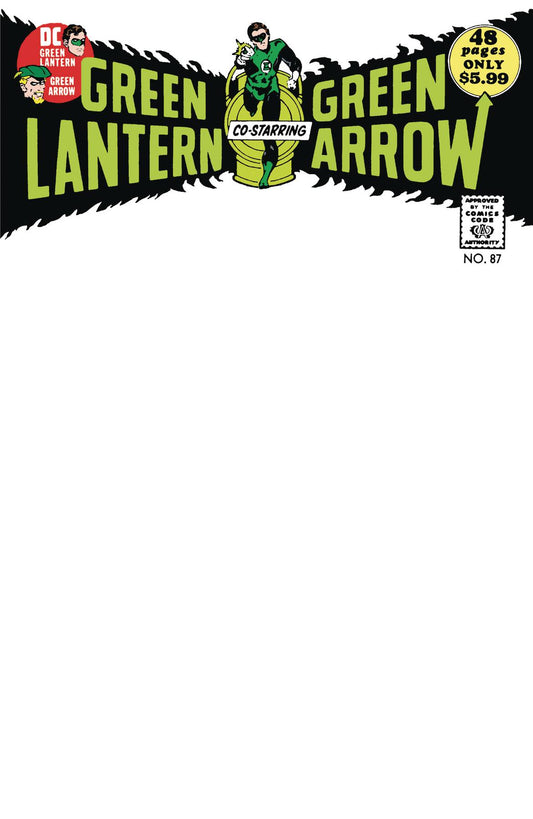 GREEN LANTERN #87 FACSIMILE EDITION CVR B BLANK CARD STOCK VAR