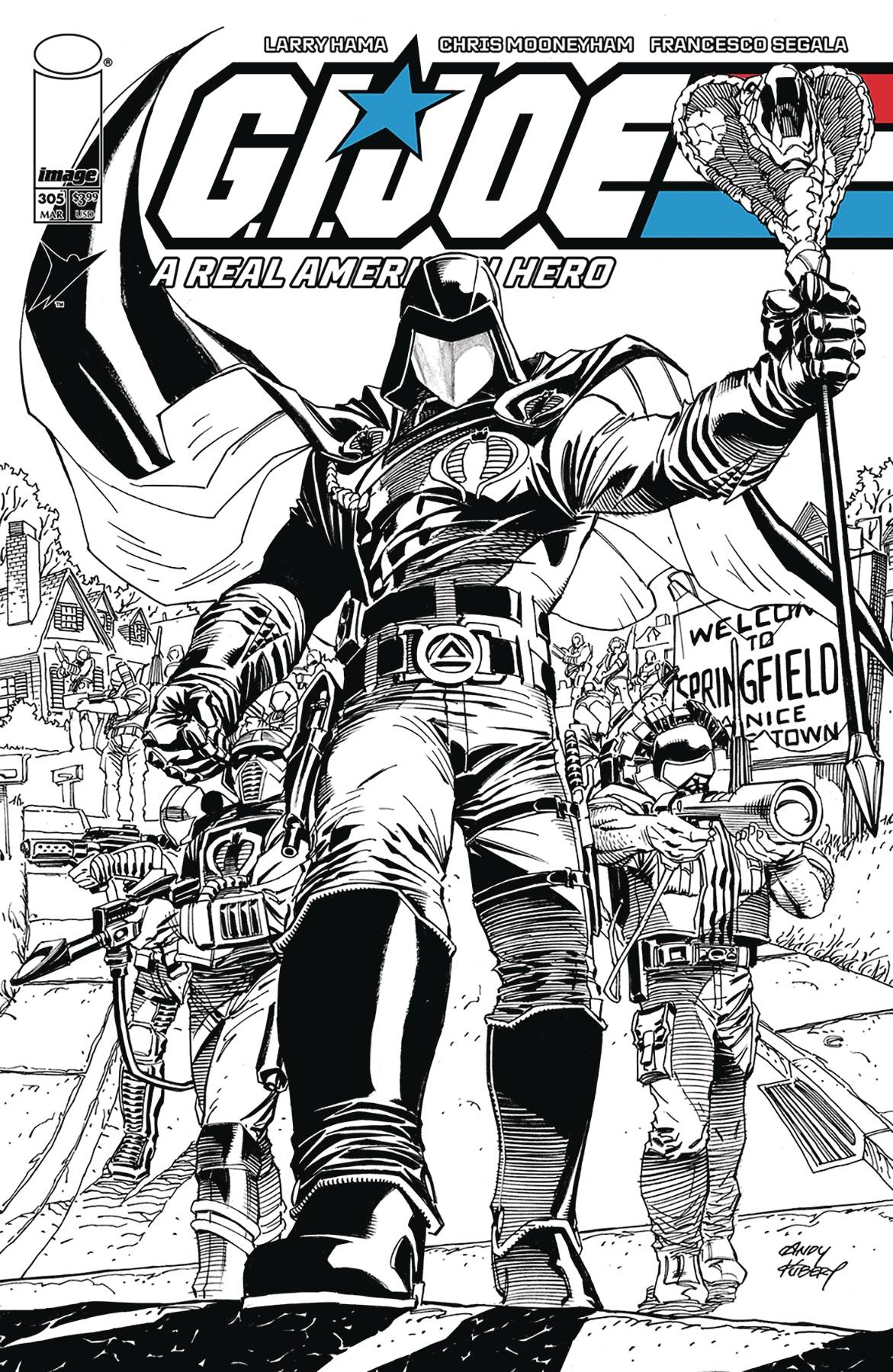 GI JOE A REAL AMERICAN HERO #305B KUBERT VAR