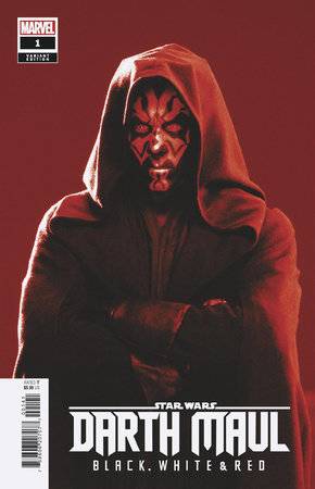 STAR WARS DARTH MAUL BLACK WHITE & RED #1D MOVIE VAR