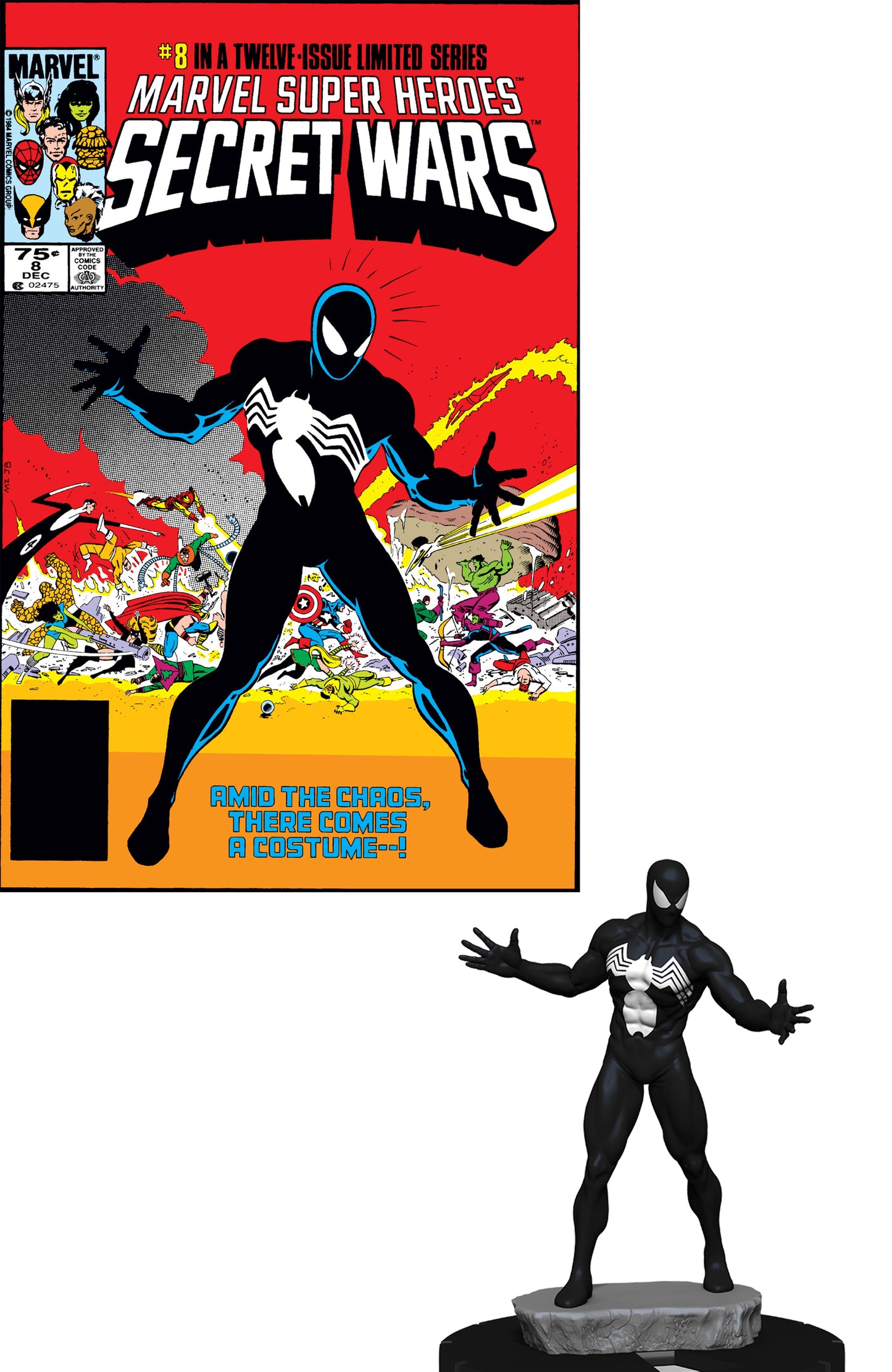 Free Comic Book Day 2025 Marvel Heroclix Black Suit Spiderman
