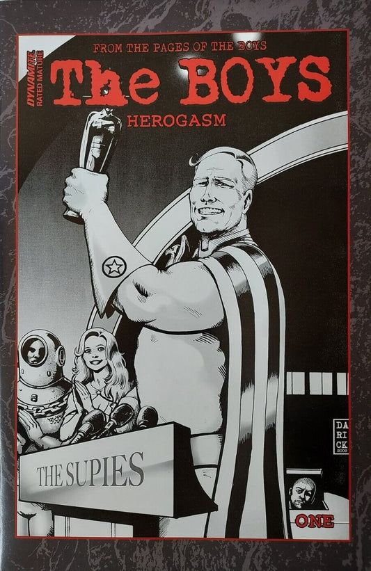 The Boys Herogasm #1 Introductory Priced B&W 1:10 Variant