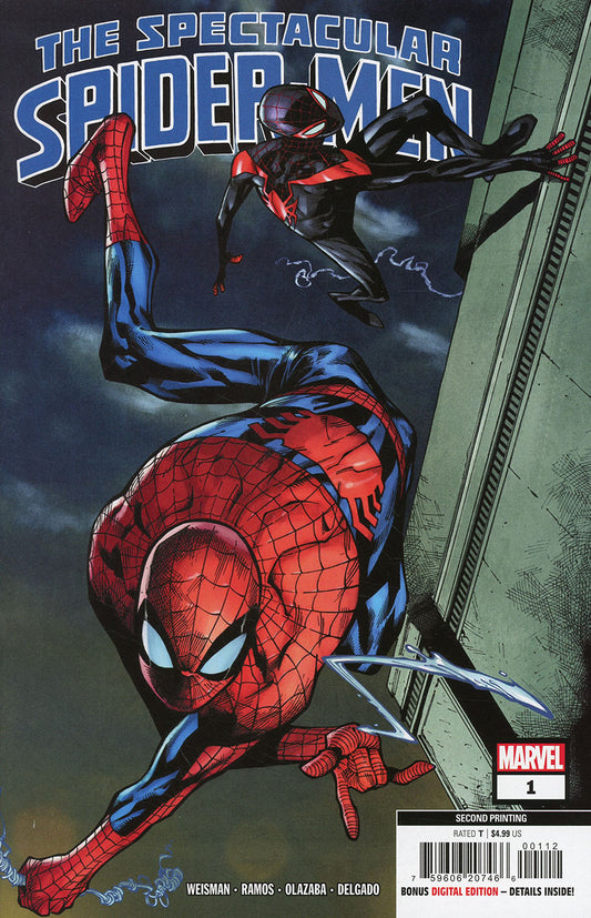 SPECTACULAR SPIDER-MEN #1 2ND PTG HUMBERTO RAMOS VAR